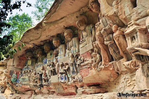 Relief Kuno terkenal di Dunia - Dazu Rock Carving di China