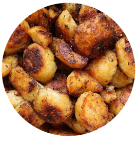 Crisp Garlic Roast Potatoes