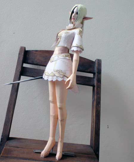 Lineage 2 Female Elf Papercraft