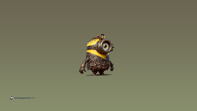 Minion in Steampunk Style Ai-Generated HD Wallpaper