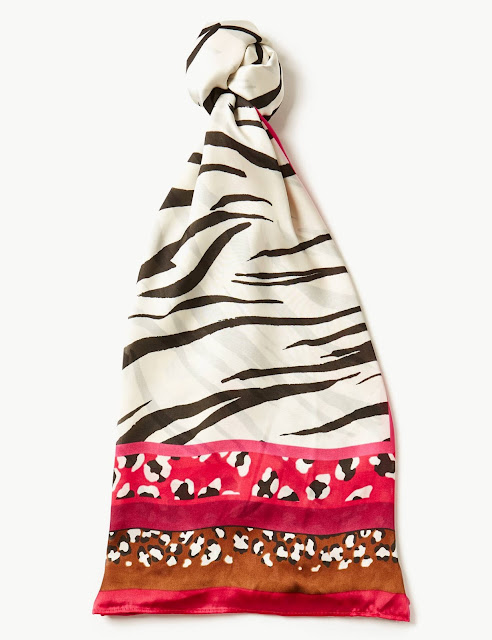 marks and Spencer animal print scarf