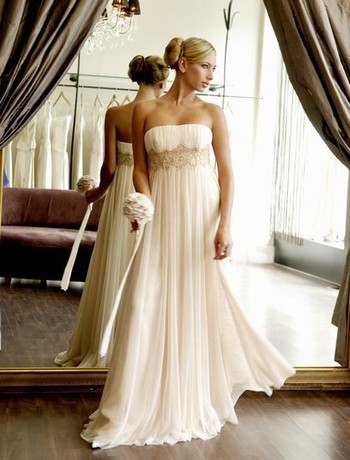 Empire wedding dresses custom kingdom many a woman wearing a different dress