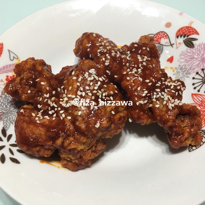 Resipi Korean Spicy Chicken yang mudah dan cepat
