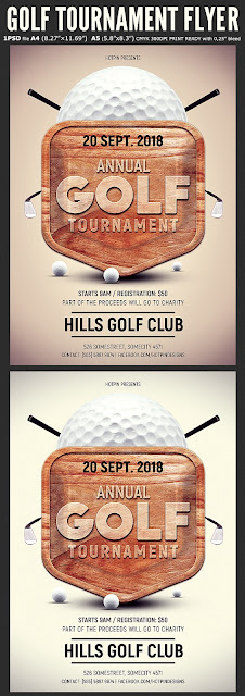  Golf Tournament Flyer Template