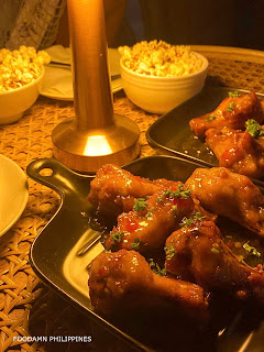 Flavored Chicken Wings Drinks at Hyde Manila Bar