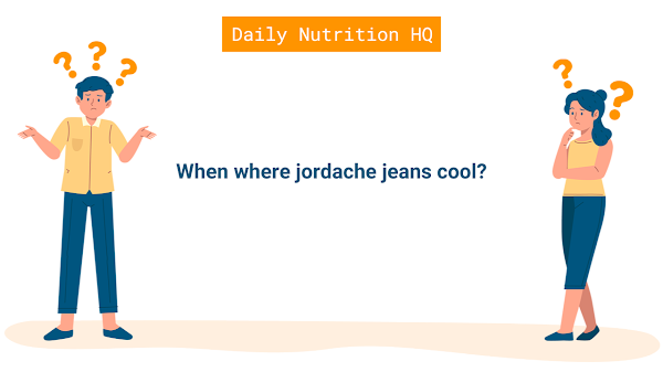 When where jordache jeans cool?