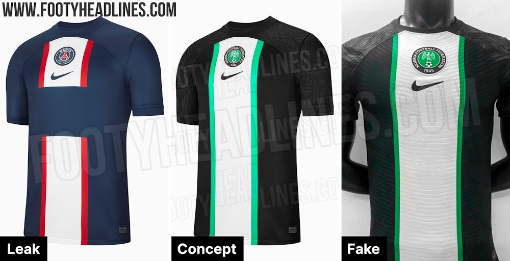 Nigeria 2022 World Cup Concept Kit Using Leaked PSG Kit - Footy Headlines