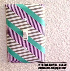 light switch,Washi Tape crafts, ideas,projects for interior design