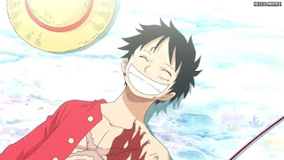 ワンピースアニメ 魚人島編 568話 ルフィ 笑顔 Monkey D. Luffy | ONE PIECE Episode 568