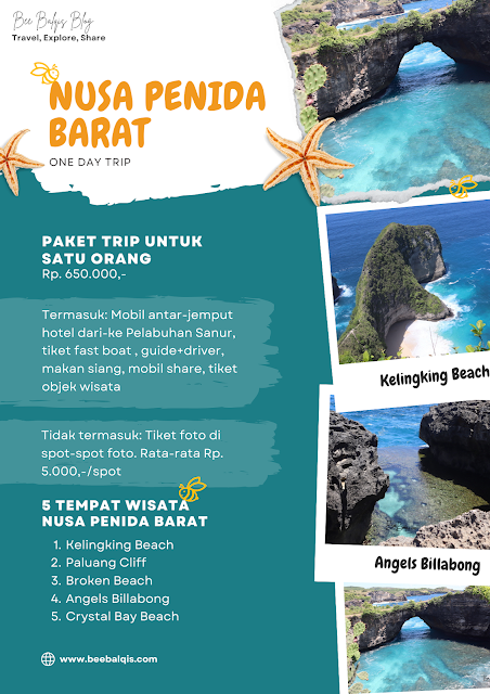 Itinerary Jalan-Jalan Sehari Ke Nusa Penida Barat di Bali