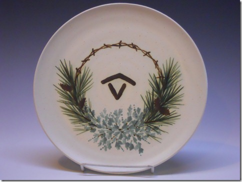brand platter with sage and pine