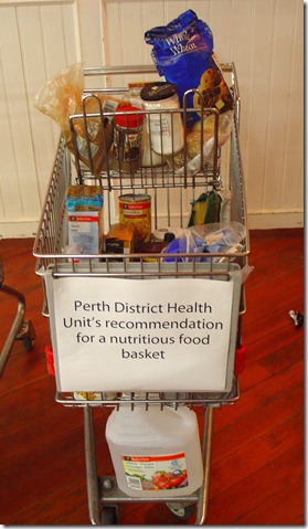 Recommended food basket
