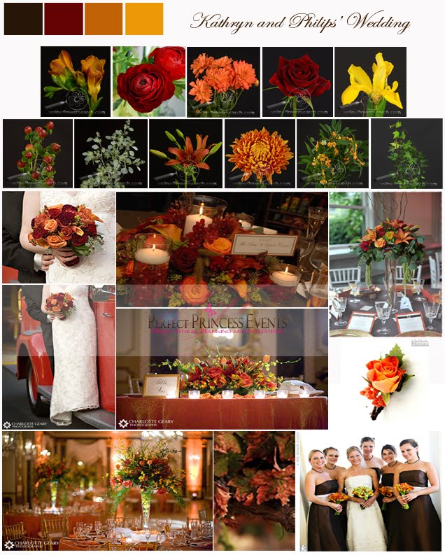 Kathryn wanted a fall color wedding with elegance romantic 