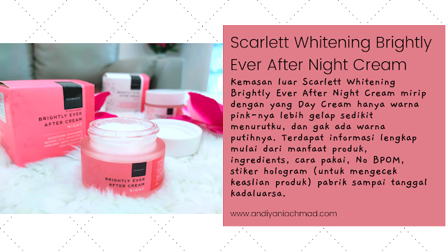 Scarlett Whitening Brightly Ever After Day & Night Cream