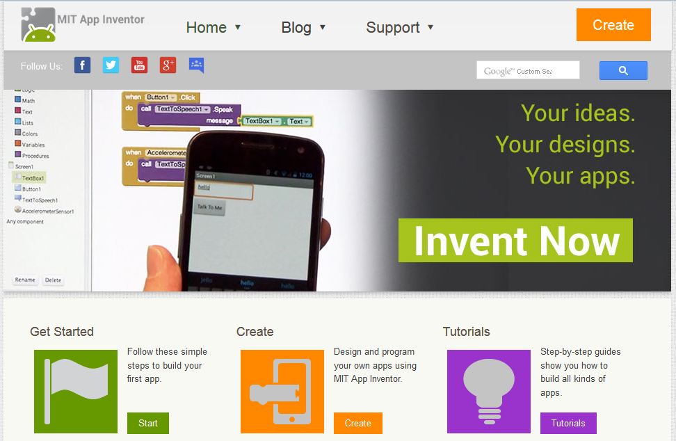 http://appinventor.mit.edu/explore/