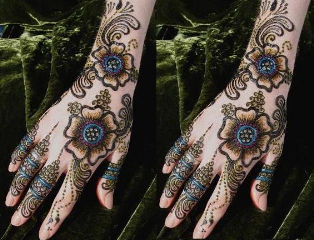 New Designs of Arabic Arm Henna Mehndi 2013