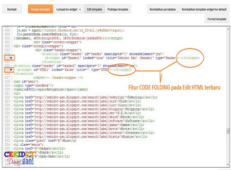 cekidot gan tampilan baru edit html blogger