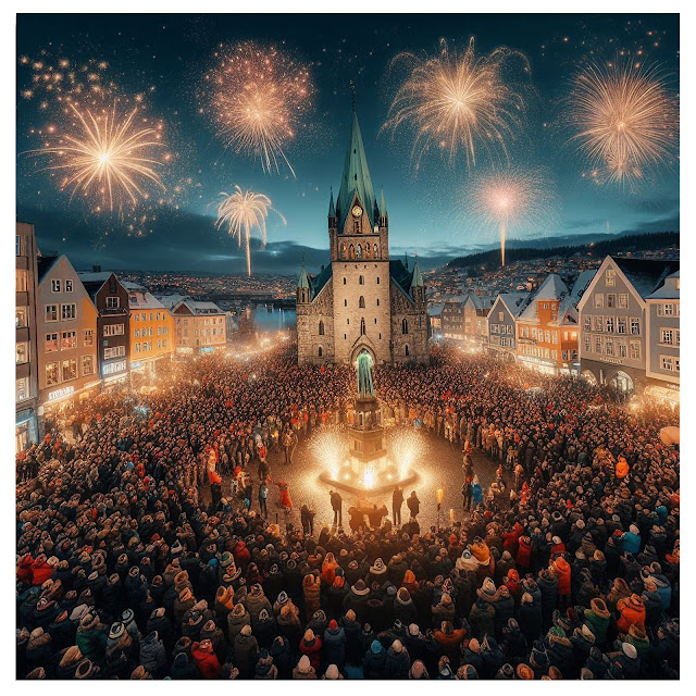 «Trondheim torg» laget ved hjelp av kunstig intelligens!