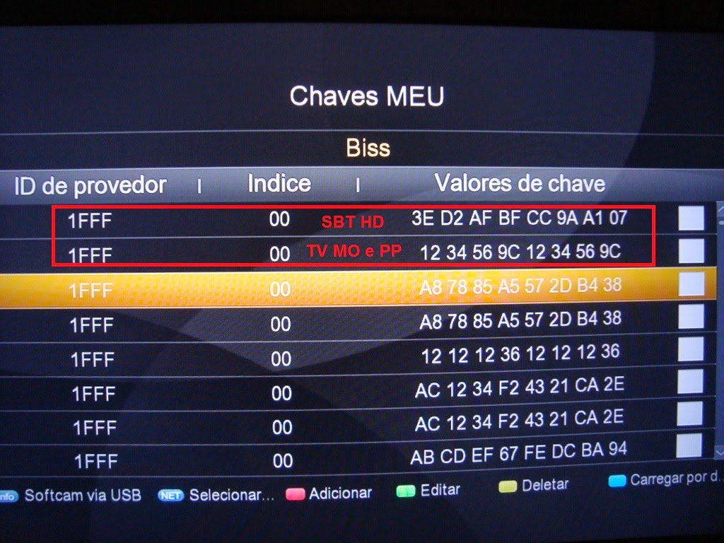 como inserir chave biss no duosat blade e one nano hd img 11