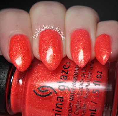 china glaze lite brites collection swatch papa don't peach