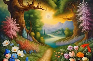 Spring season AI Art Image