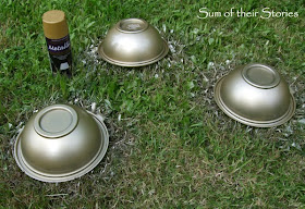 spray painting bowls for party food
