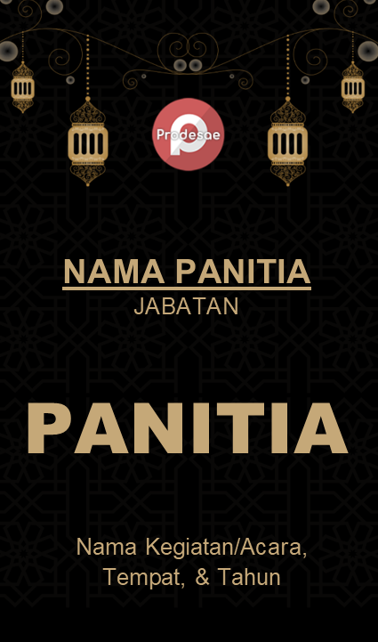 Galeri Desain ID Card Panitia Islami