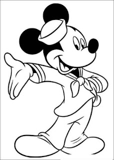 Sketsa Mewarnai Gambar Kartun Mickey Mouse 201610