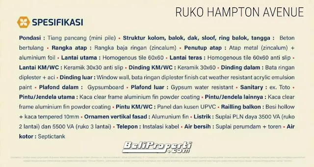 investasi ruko hampton gading serpong