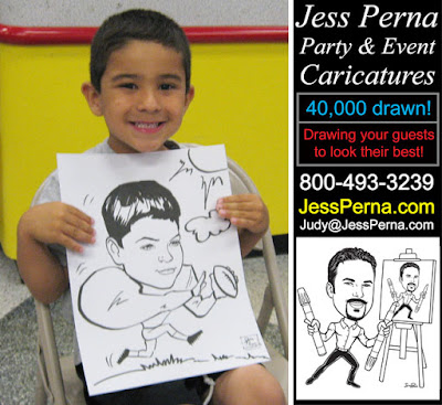 Las Vegas kids party caricaturist live entertainment