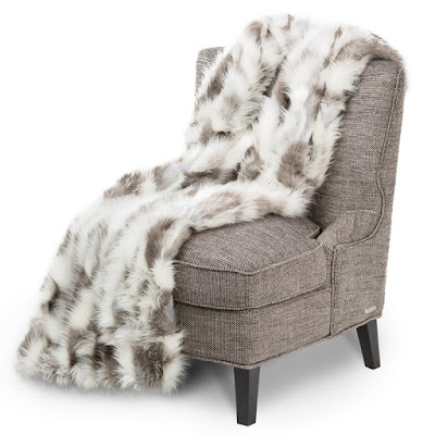 Bryant Faux Fur Throw by Michael Amini