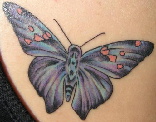New – Fullbody „Blue Butterfly“ Tattoo by niciARTLINE. Tattoos Ideas 