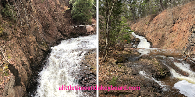 Several of the incredible waterfall vantage points at Congdon Park in Duluth, Minnesota