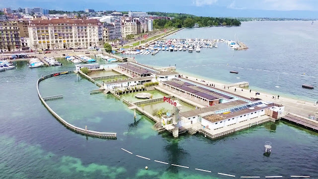 piscine du Paquis à Geneve Suisse