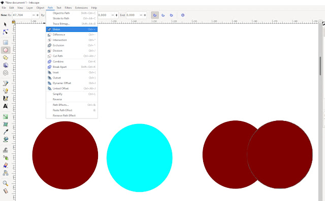 Cara Memotong Objek Inkscape Dengan Shaping