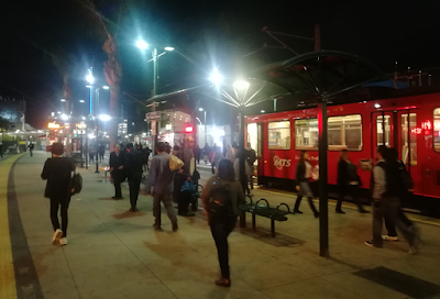   San Diego Trolley Station at the  San Diego - Tijuana Border Crossing