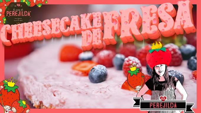 Cheesecake de Fresa · Sin horno · Fácil 🍓🍓🍓 No Bake Strawberry Cheesecake · Easy