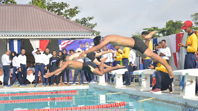 Tim Renang Koarmada III  Sabet Tiga Medali Emas dalam Lomba Renang Hari Armada Tahun 2023