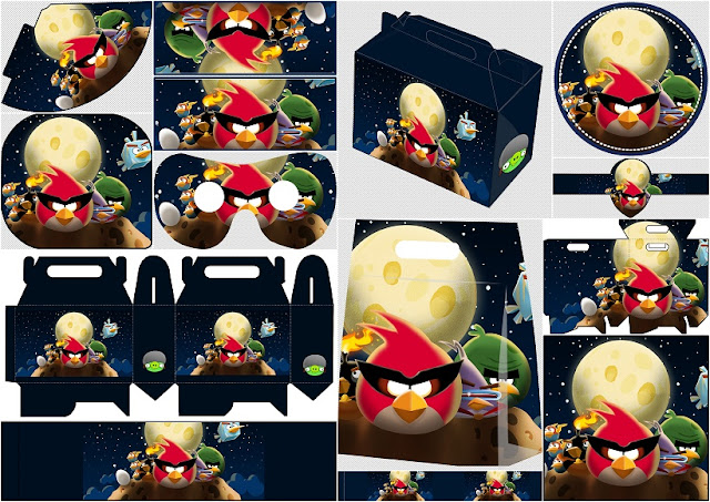 Space Angry Birds: Free Printable Kit.