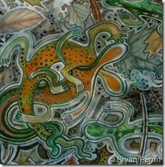 copulating newts - detail 2