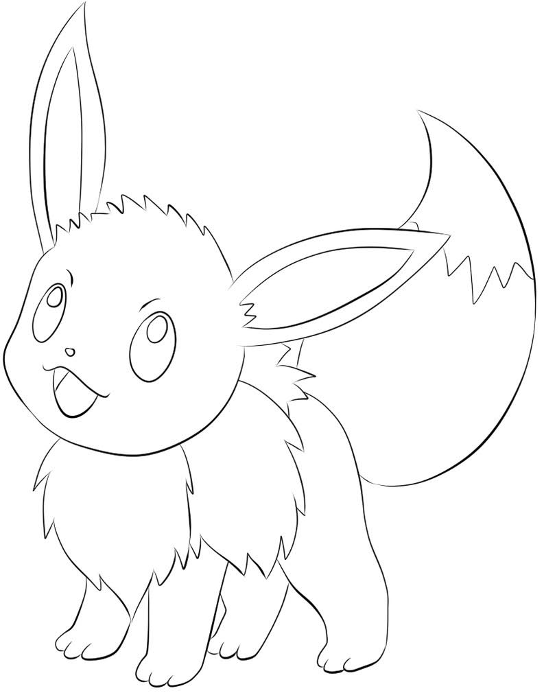 Download Eevee Coloring Pages Printable - Free Pokemon Coloring Pages