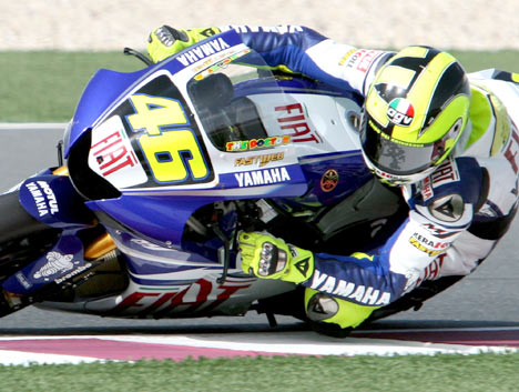 Valentino Rossi is based in London and is a hugely popular figure in