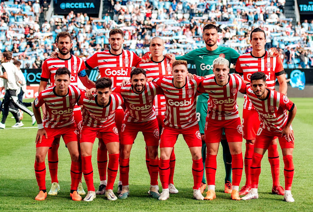 GIRONA F. C. Temporada 2022-23. Cristhian Stuani, Santi Bueno, Oriol Romeu, Paulo Gazzaniga, Bernardo. Arnau Martínez, Miguel Gutiérrez, Iván Martín, Tsygankov, Valery y Yan Couto. REAL CLUB CELTA DE VIGO 1 🆚 GIRONA F. C. 1 Martes 23//05/2023, 19:30 horas. Campeonato de Liga de 1ª División, jornada 36. Vigo, Pontevedra, estadio ABANCA Balaídos: 14-.117 espectadores. GOLES: ⚽1-0: 42’, Carles Pérez. ⚽1-1: 59’, Stuani, de penalti.