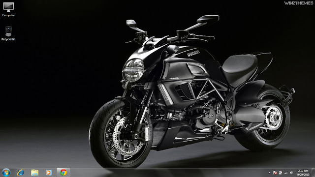 Black Ducati Diavel [Win2Themes]