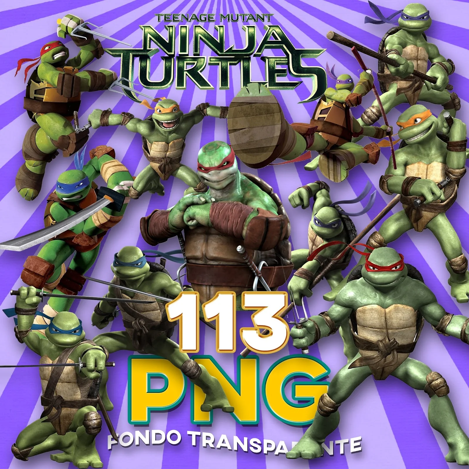 tortugas ninja png, rafael, donatello, leonardo, miguel angel
