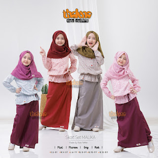 Koleksi Terbaru Thaluna Skort Set Malika