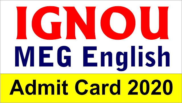 ignou, ignou hall ticket, meg ignou hall ticket, ignou ma english hall ticket