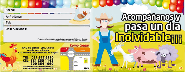 Invitacion editable personajes paquetes fiesta cumpleaños Bogota