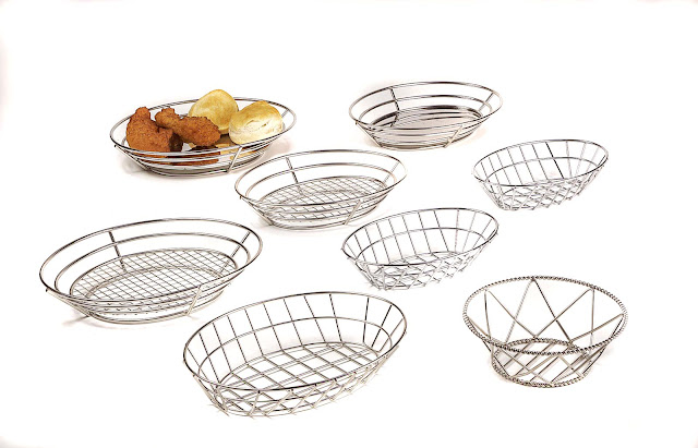 metal basket, stainless steel basket, burger basket, fruit basket