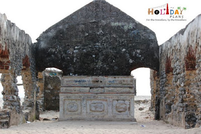 Church from inside in dhanushkodi